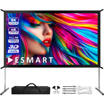 ESMART PROFESSIONAL MIMOBI Faltrahmen-Beamer-Leinwand